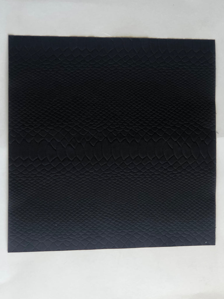 12x12 Handmade Paper - Embossed Black Snake
