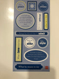 Chatter Box Cardstock Sticker Sheet - My Brother - Love Tiles