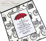 The Watering Can: Bikes and Baskets on Ivory Paper