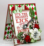 Jolly: Red & Green Pin Dot on White Paper