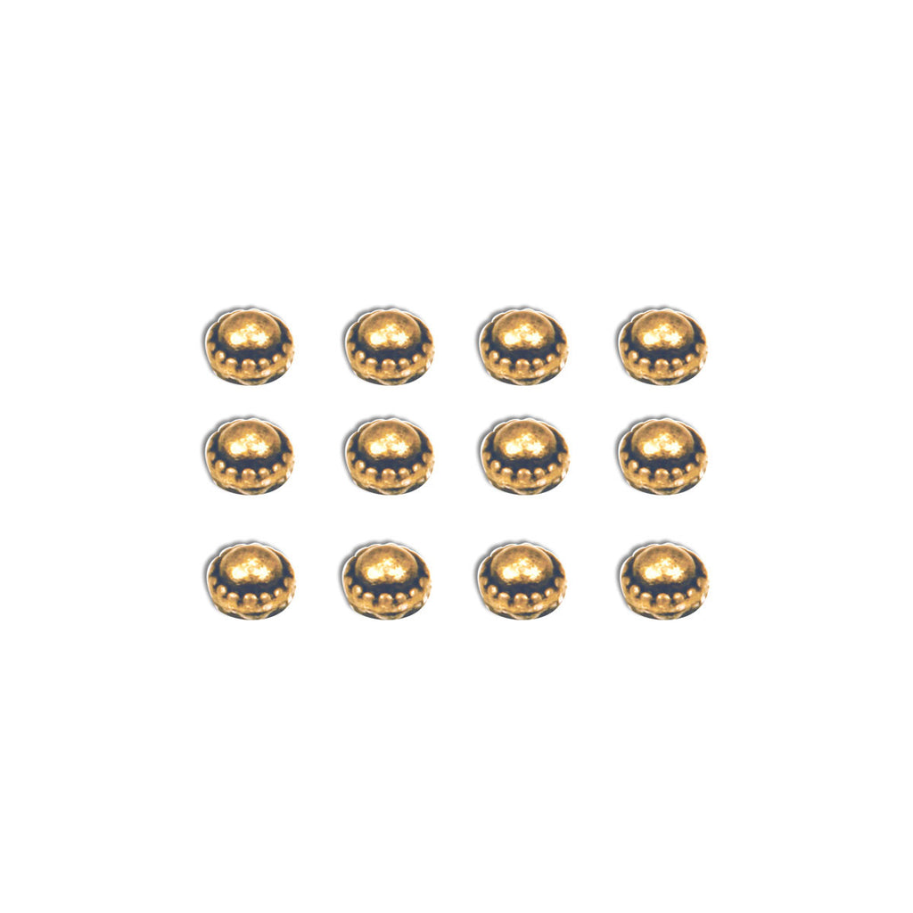 7gypsies Studs: Dome: Antique Brass