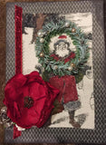 Fabric Panel - Farmhouse Christmas 13x17