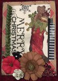 Fabric Panel - Farmhouse Christmas 13x17