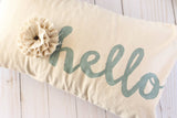 White Canvas Pillow - Rectangle (5 sizes available)