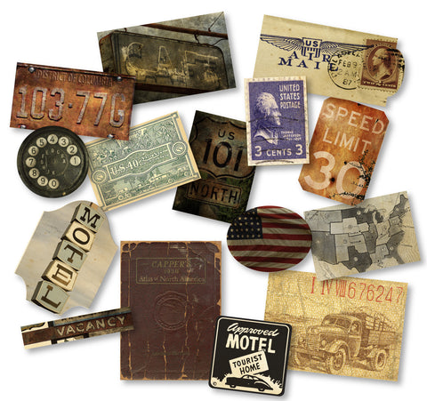 7gypsies Mini Ephemera - American Vintage