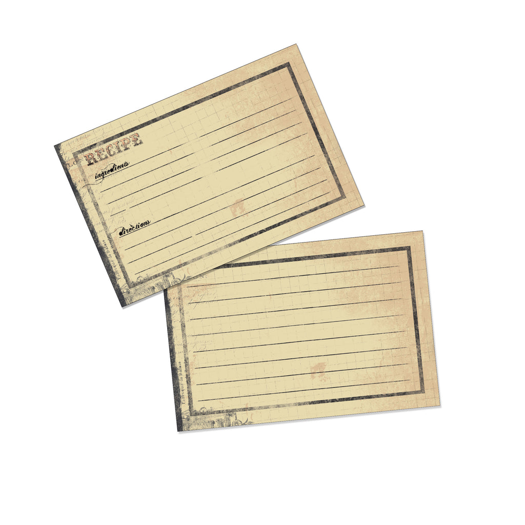 7gypsies 4x6 Printed Recipe Cards  (10 pieces)