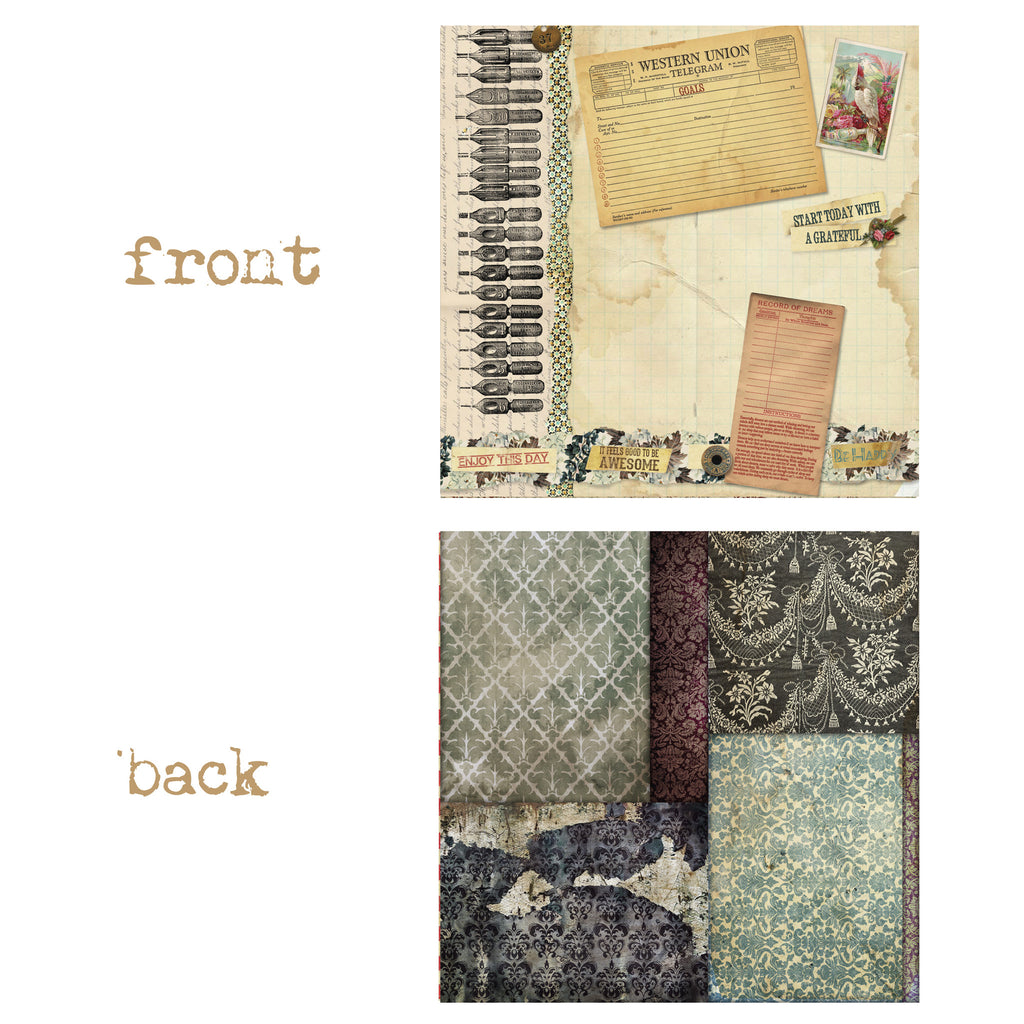 7gypsies Ordre du Jour:  Pen & Tell Her 12x12 Paper