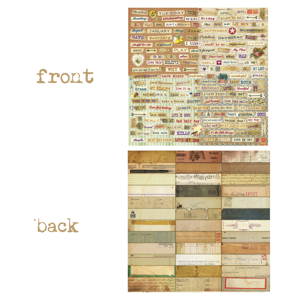 7gypsies Ordre du Jour: 12x12 To & Due Paper