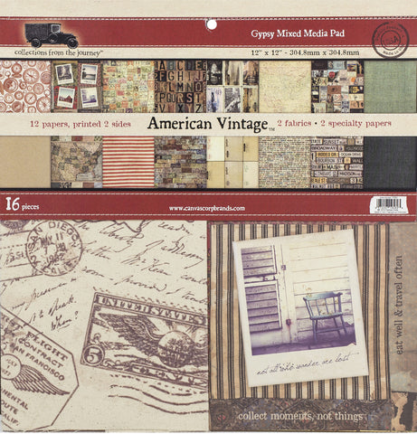 7gypsies Gypsy Mixed Media Pad - American Vintage