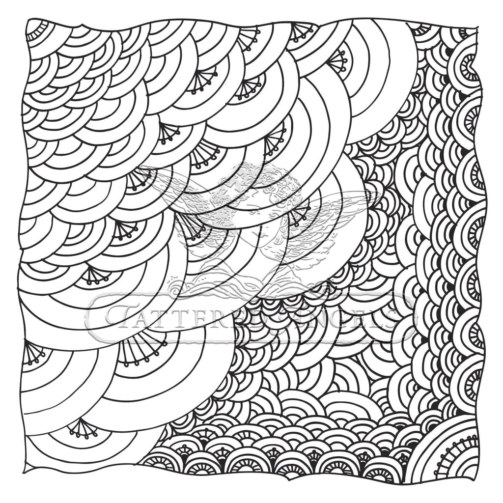 Tattered Tangles Paper: Swirls