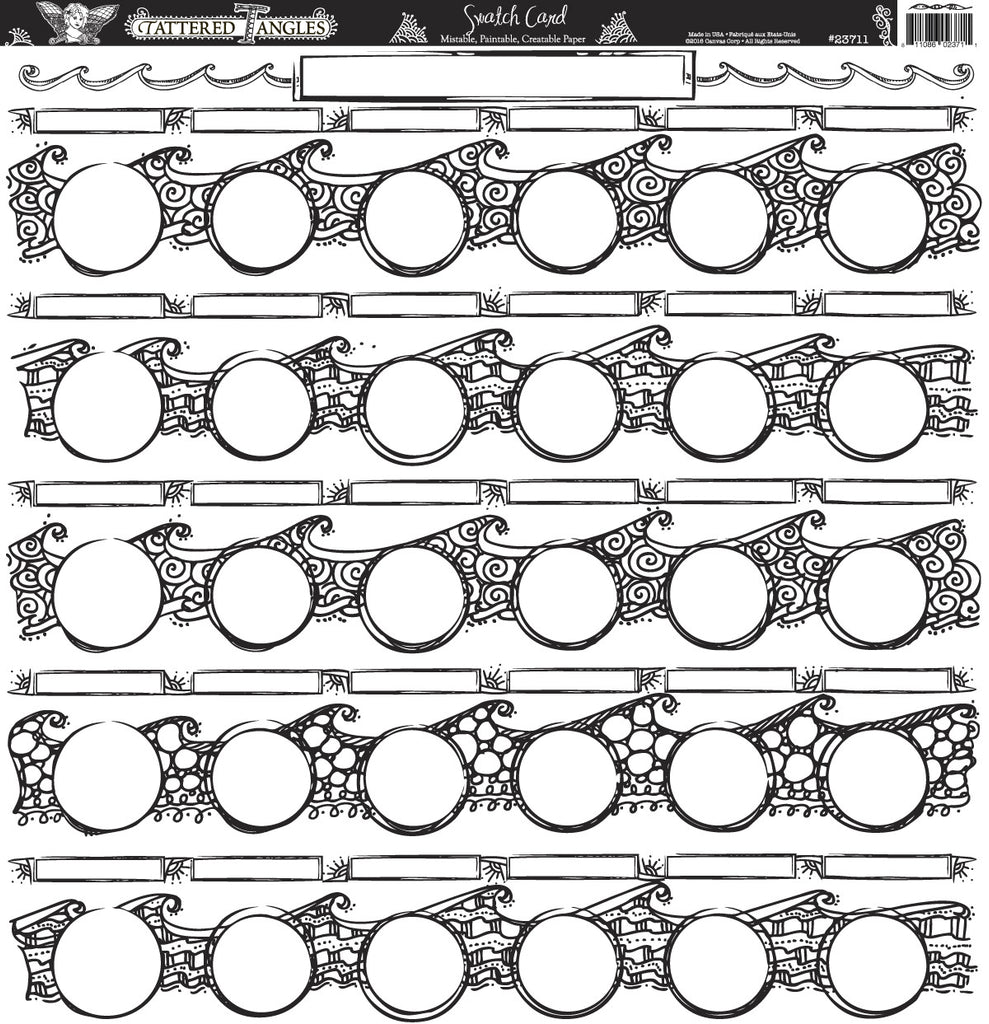 Tattered Tangles - Swatch Card Paper