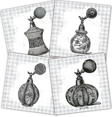 Mixed Media Origins Mini Art - Perfume Bottles