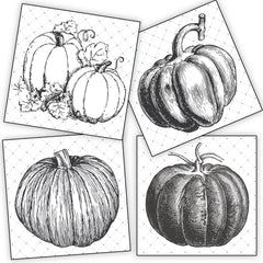 Mixed Media Origins Mini Art - Pumpkins