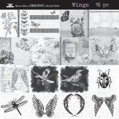 Mixed Media Mini Origins Art Collection - Wings