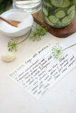 Black and White Recipe Card Paper