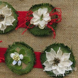 Burlap Mini  Shape - Round (3 pieces)