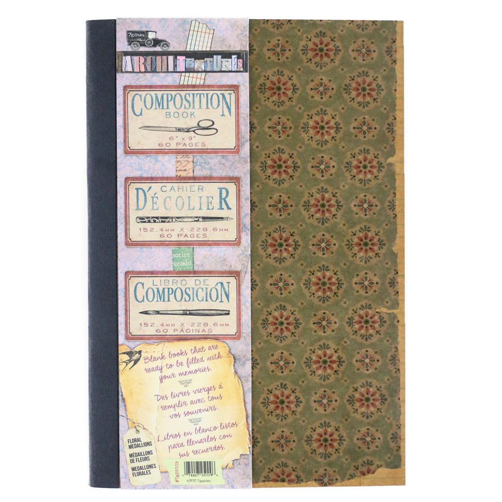 Architextures™ Composition Book - 6"x9" Floral Medallions