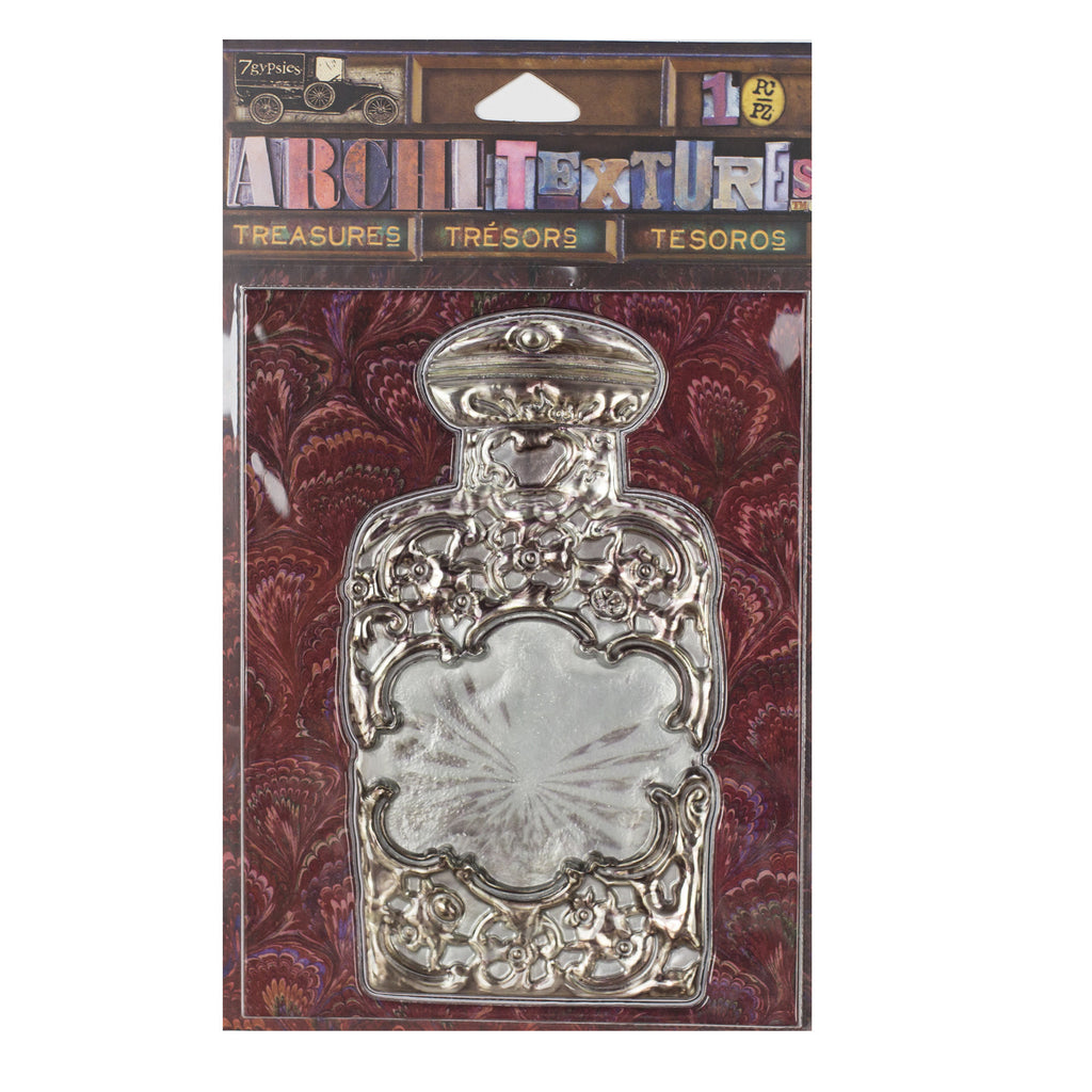 Architextures™ Treasures - Silver and Glass Bottle