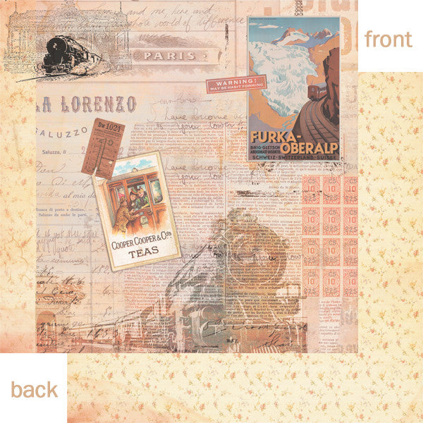 Architextures™ 12x12 Paper - Travel Habit
