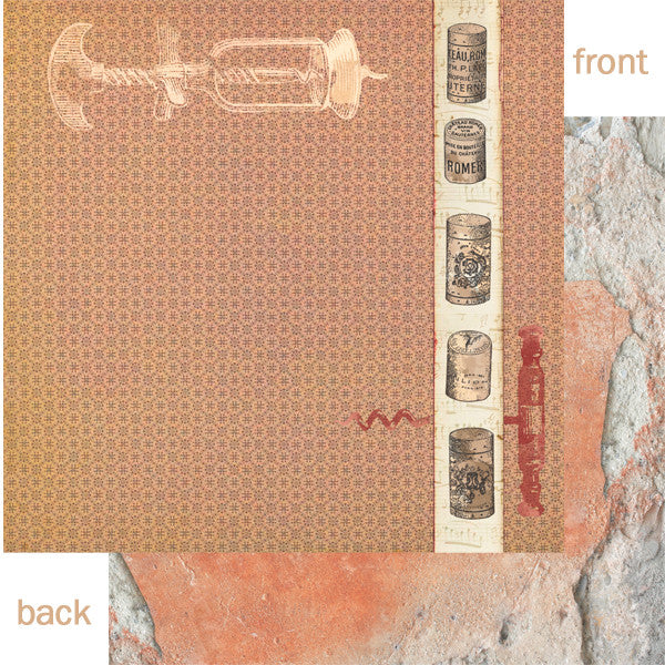 Architextures™ 12x12 Paper - Let's Wine A Litte