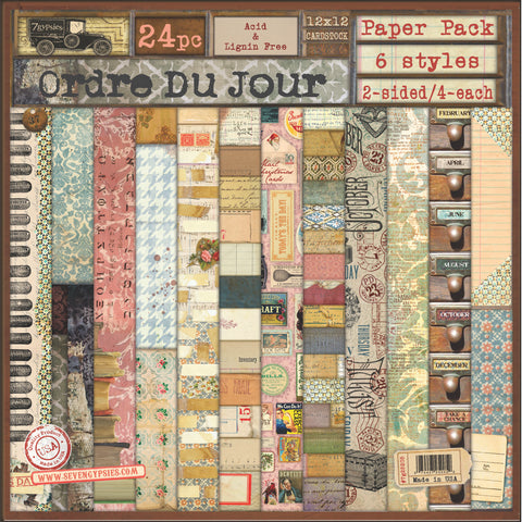 7gypsies Gypsy Paper Pack Collection - Ordre du Jour