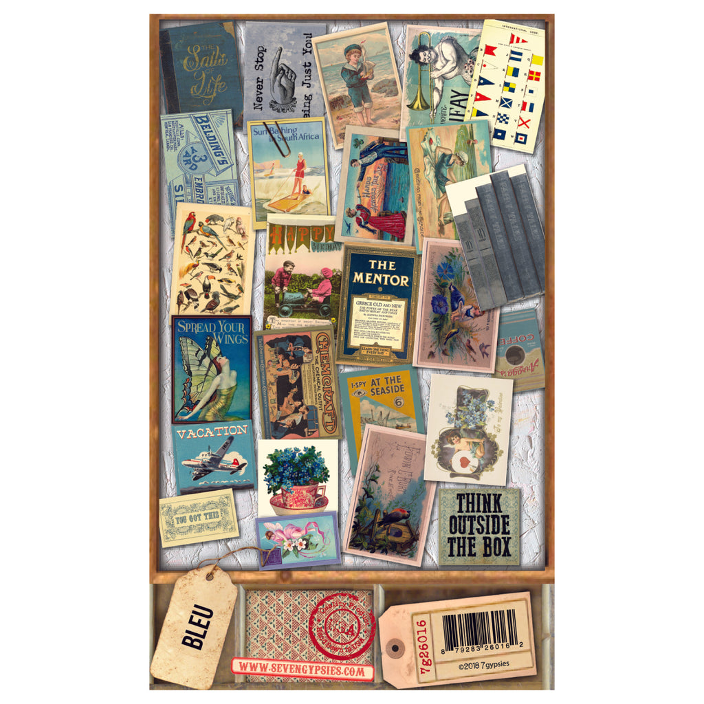 Architextures™ Salvage Ephemera - Bleu (25pc)