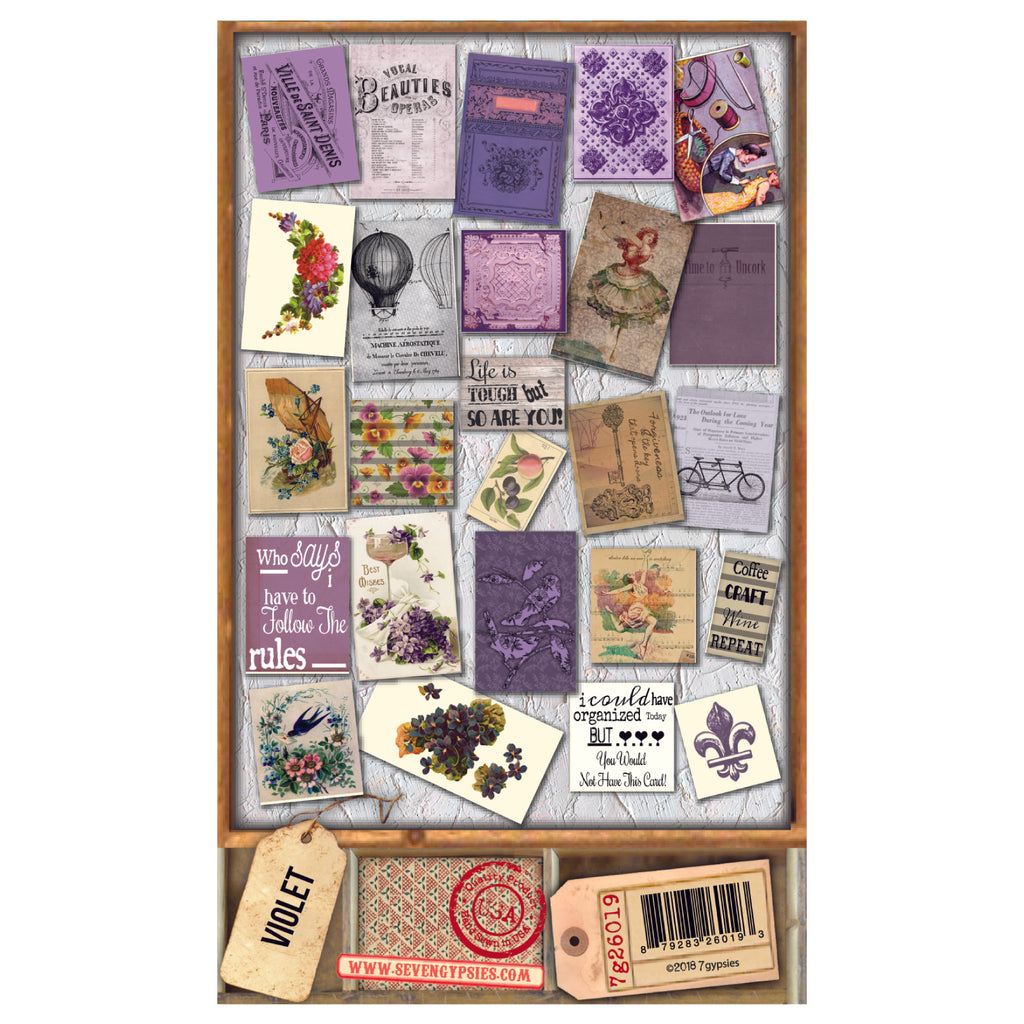 Architextures™ Salvage Ephemera - Violet (25pc)
