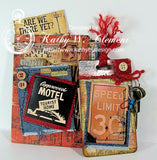 7gypsies 4x6 Printed File Folders - American Vintage (6 Pieces)