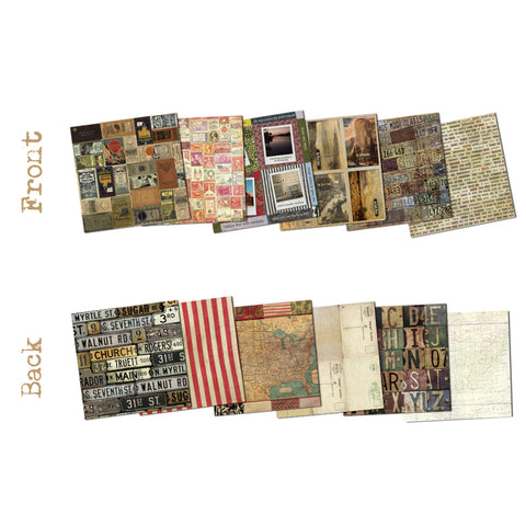 7gypsies American Vintage 8x8 Paper Pad (48 sheets)