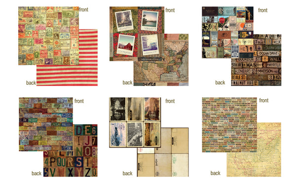 ティムホルツペーパー12インチ7gypsies紙モノ 7gypsies Gypsy Paper Pack Collection - American Vintage