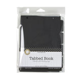 Tabbed Book  - Black 5x7