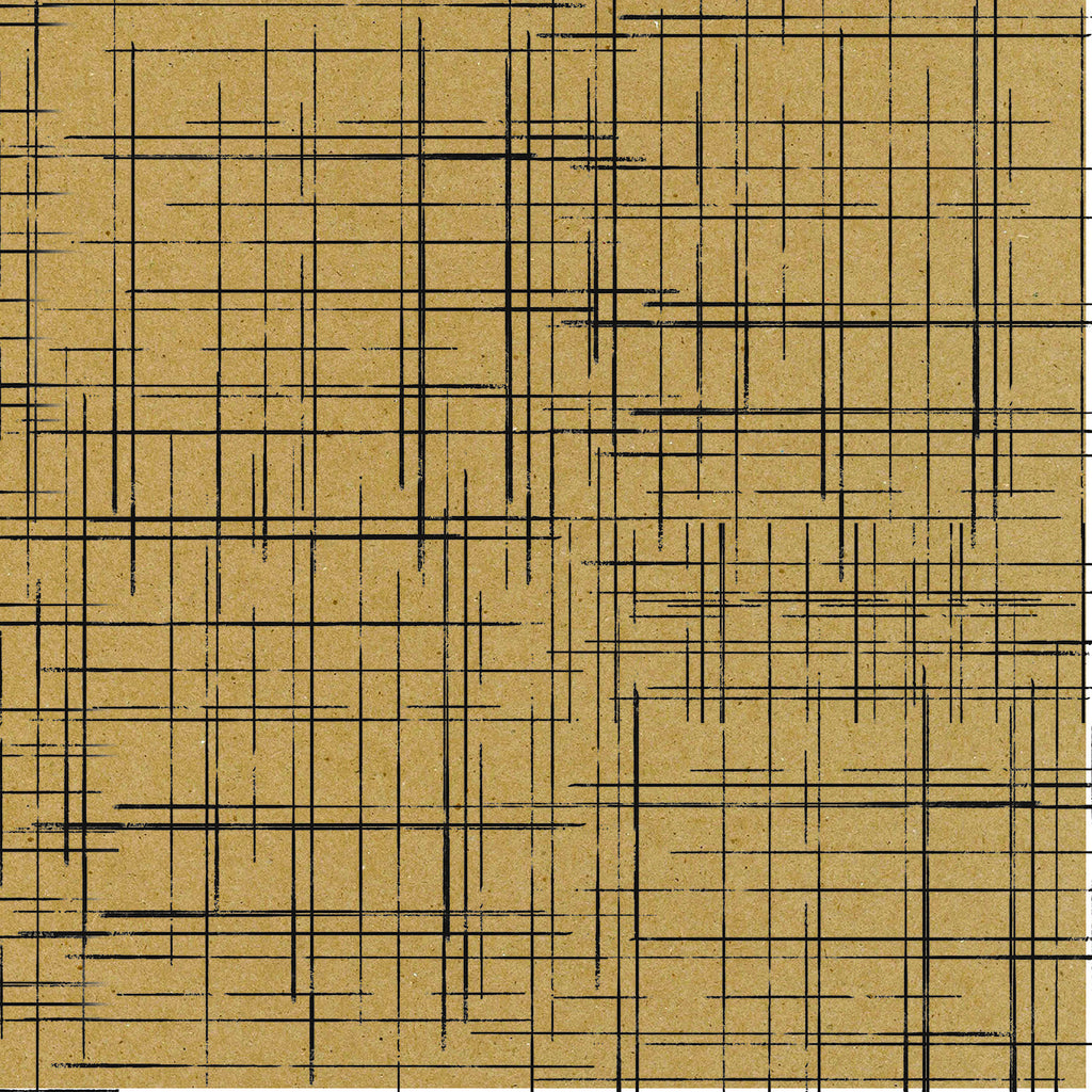 Printed Cardboard - Cross Hatches