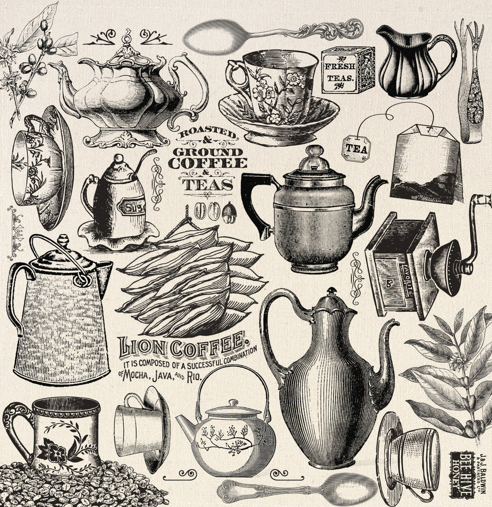 Printed Canvas Sheet - Beans & Bags