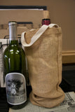 Wine Bag - Canvas or Burlap Wine Totes with handles
