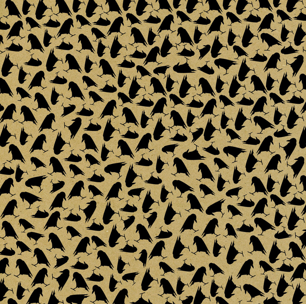 Haunt It: Black & Kraft Ravens Paper