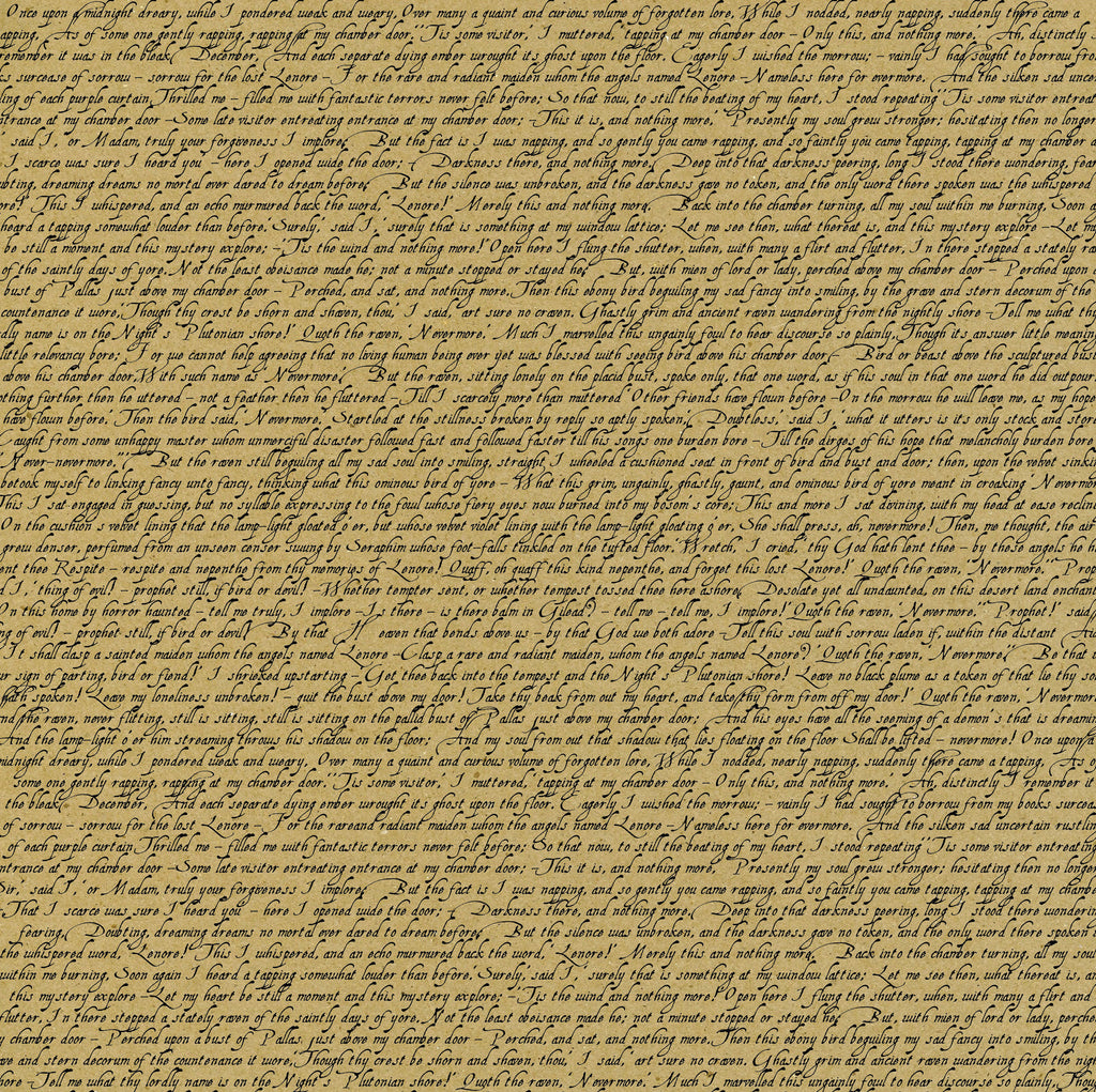 Haunt It: Black & Kraft "The Raven" Paper