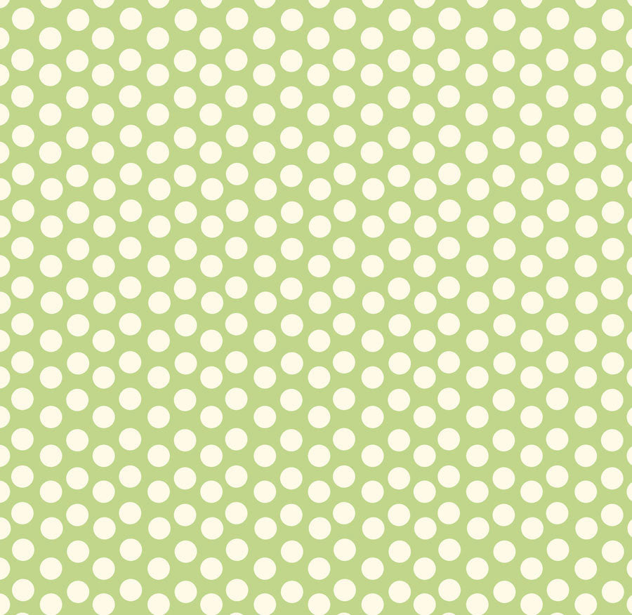 Green and Ivory Dot Reverse Paper