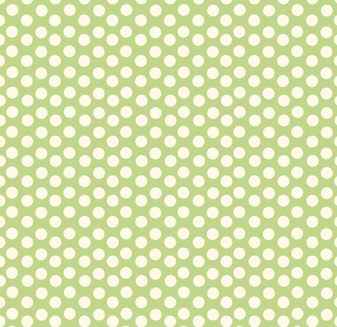 Green and Ivory Dot Reverse Paper