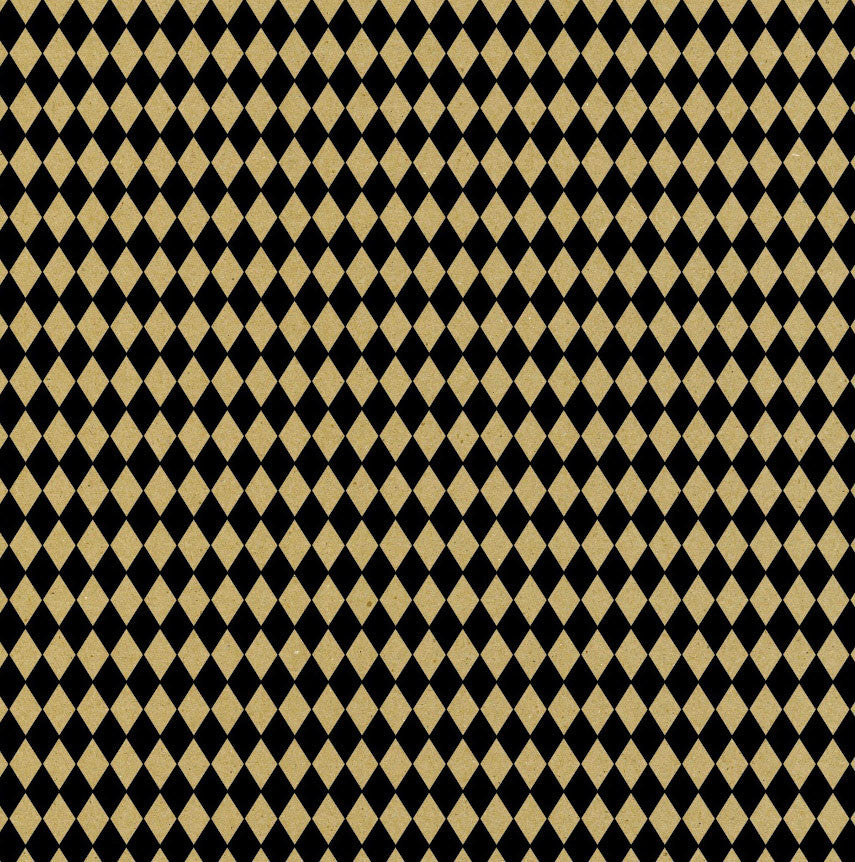 Black and Kraft Diamond Paper