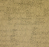 Black and Kraft French Script Paper