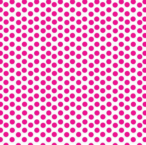 Hot Pink & White Dot Paper