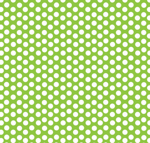 Lime Green and White Dot Rev Paper
