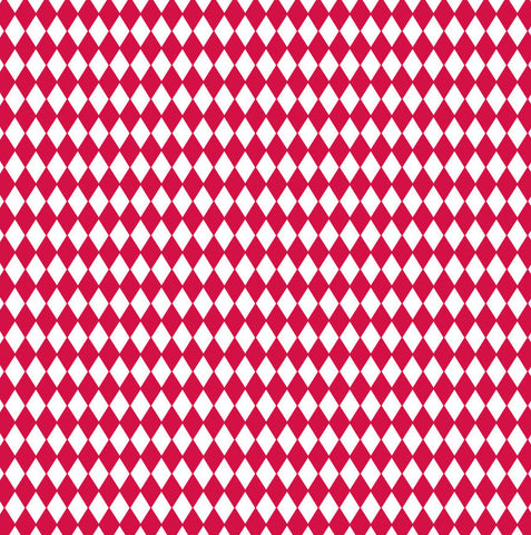 Red and White Diamond Paper