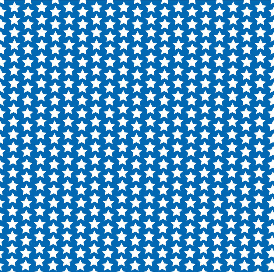 Royal Blue and White Star Paper