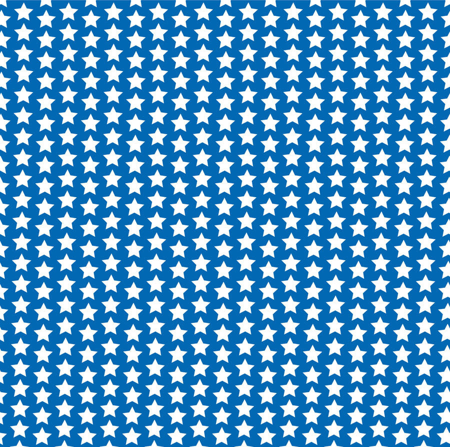 Royal Blue and White Star Paper