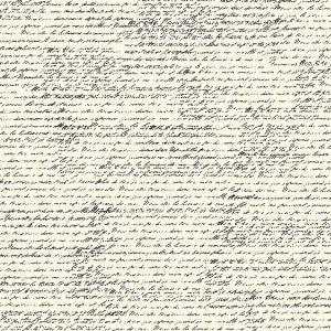 Black and Ivory French Script Paper