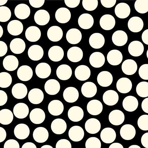 Black and Ivory Big Dot Rev Paper