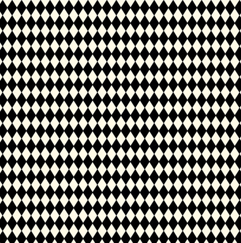 Black and Ivory Diamond Paper