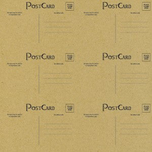 Black and Kraft Postcard Paper