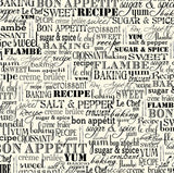 Farmhouse Kitchen: Black & Ivory Bon Appétit Paper